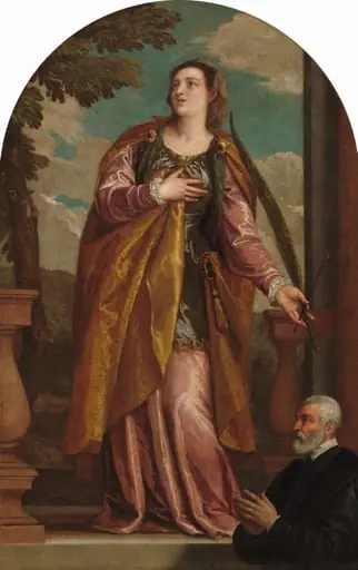 Saint Lucy and a Donor, by Veronese