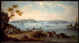 Viapori nähtynä Vallisaarelta n. 1809
