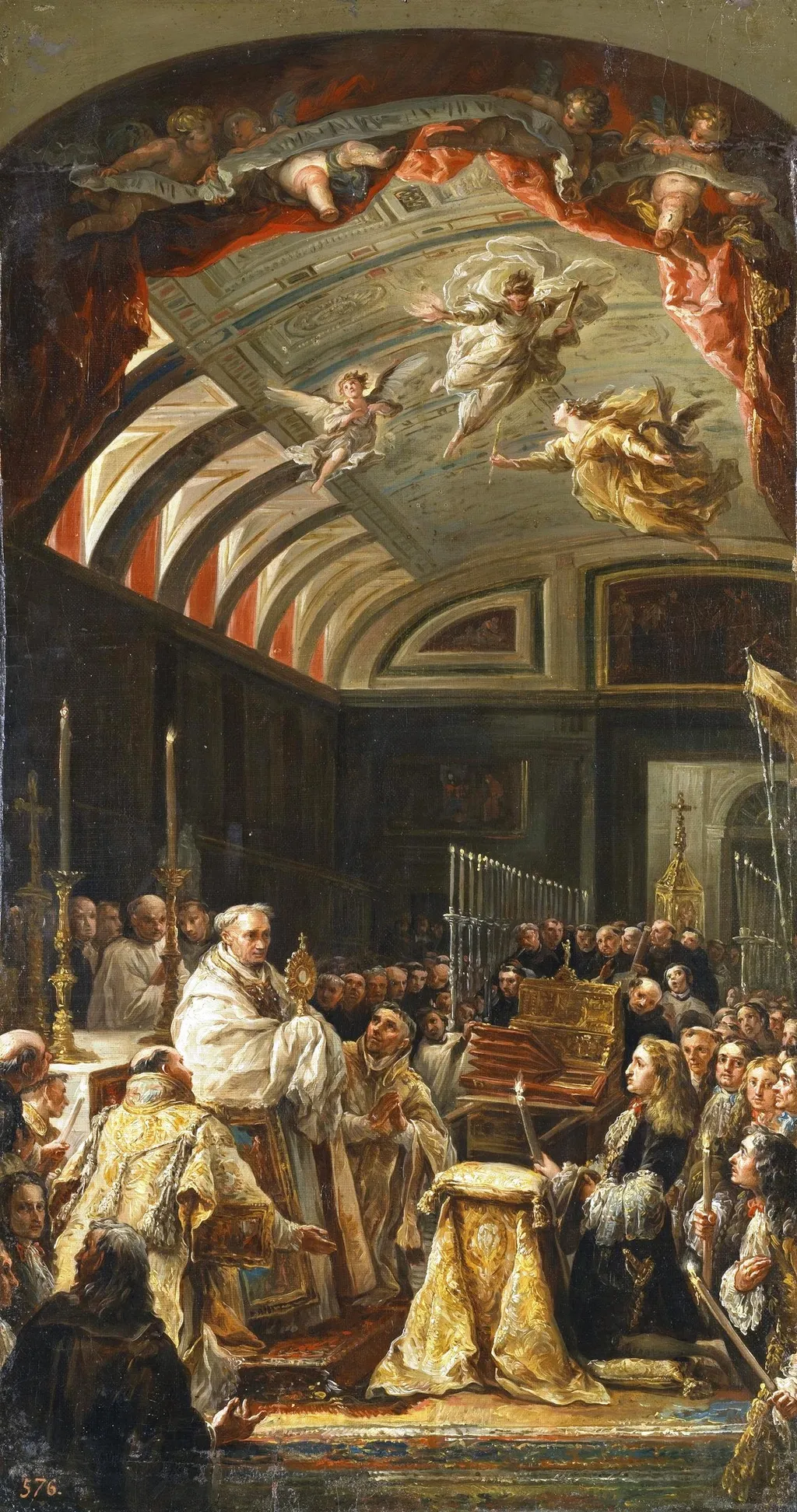 La adoración de la Sagrada Forma, by Vicente López Portaña, oil, 1796