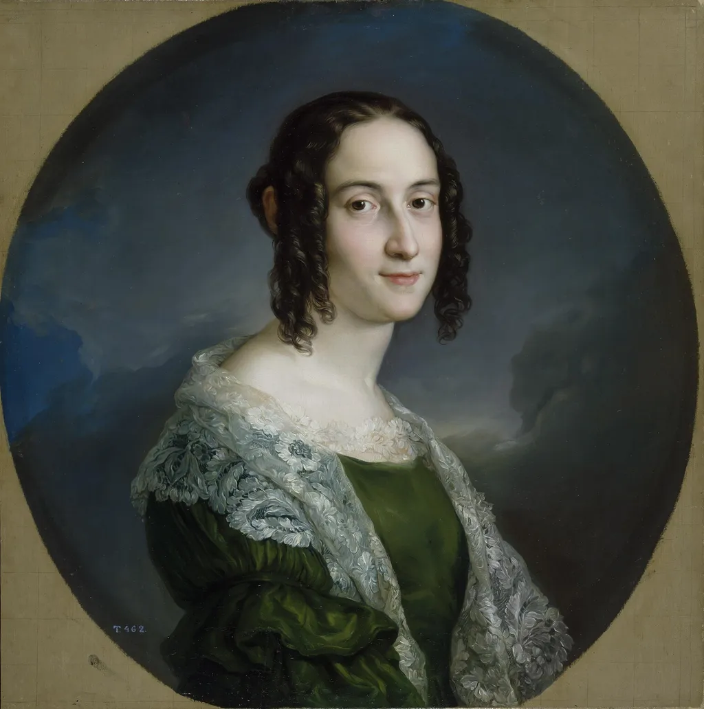 La miniaturista Teresa Nicolau Parody, by Vicente López Portaña, oil, 1833