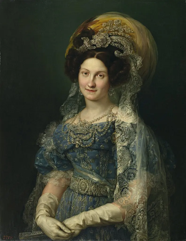 María Cristina de Borbon, Queen of Spain, by Vicente López Portaña