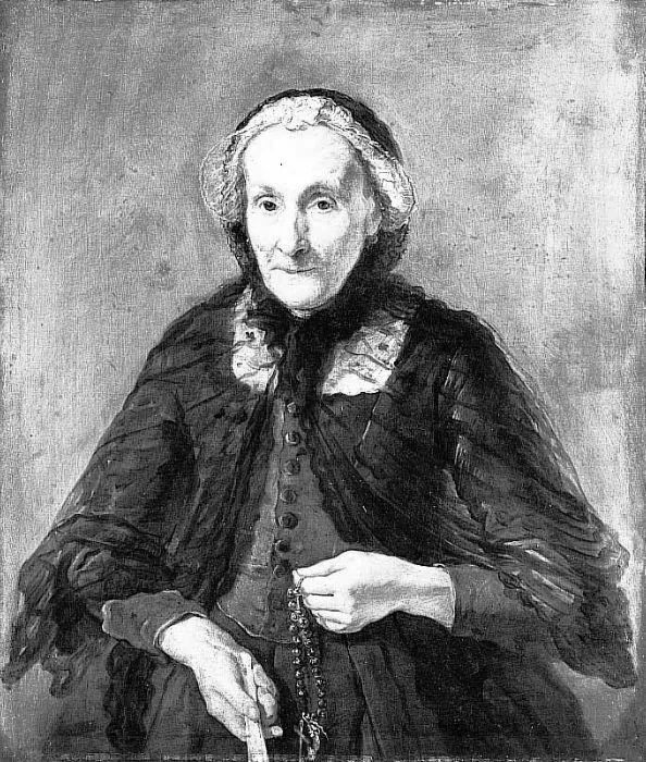 Portrait of Marie-Thérèse Geoffrin, geb. Rodet (1699-1777), by Vicente López Portaña, oil, 1750