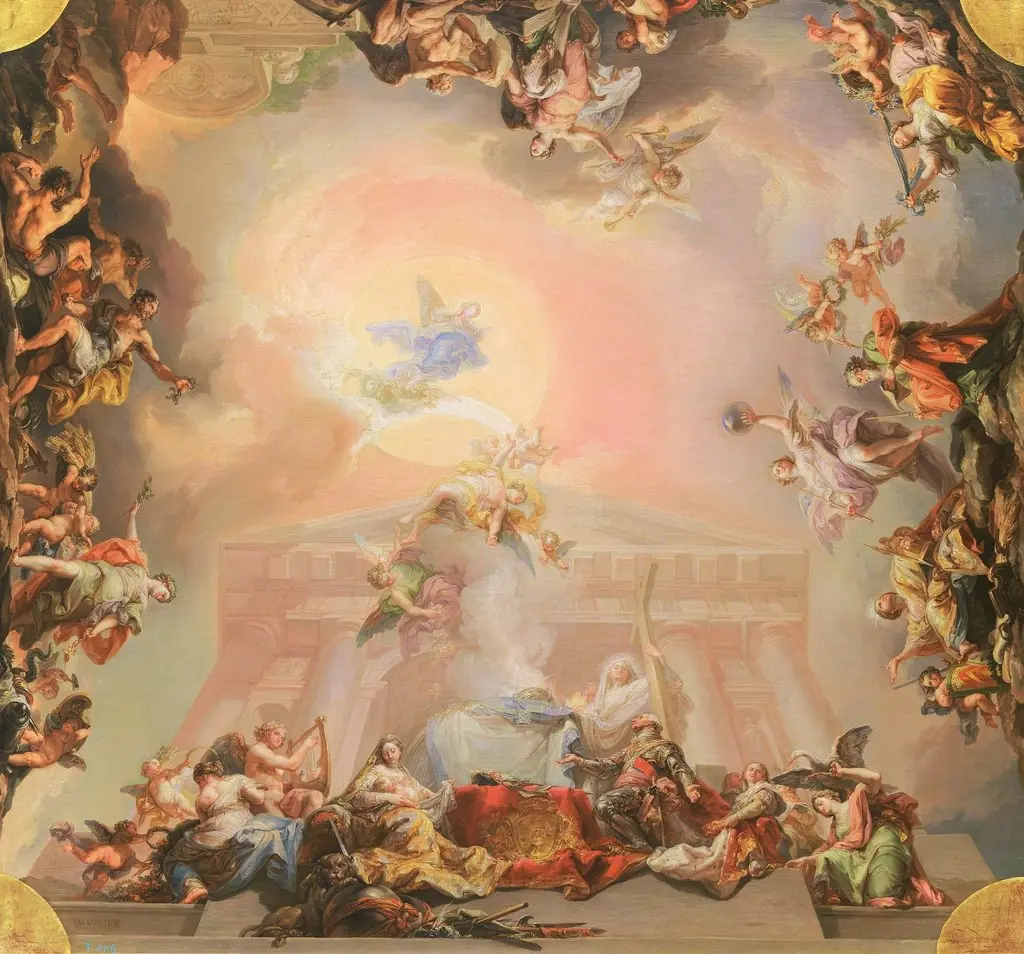 Sketch for Allegory of the Institution of the Order of Charles III, by Vicente López Portaña
