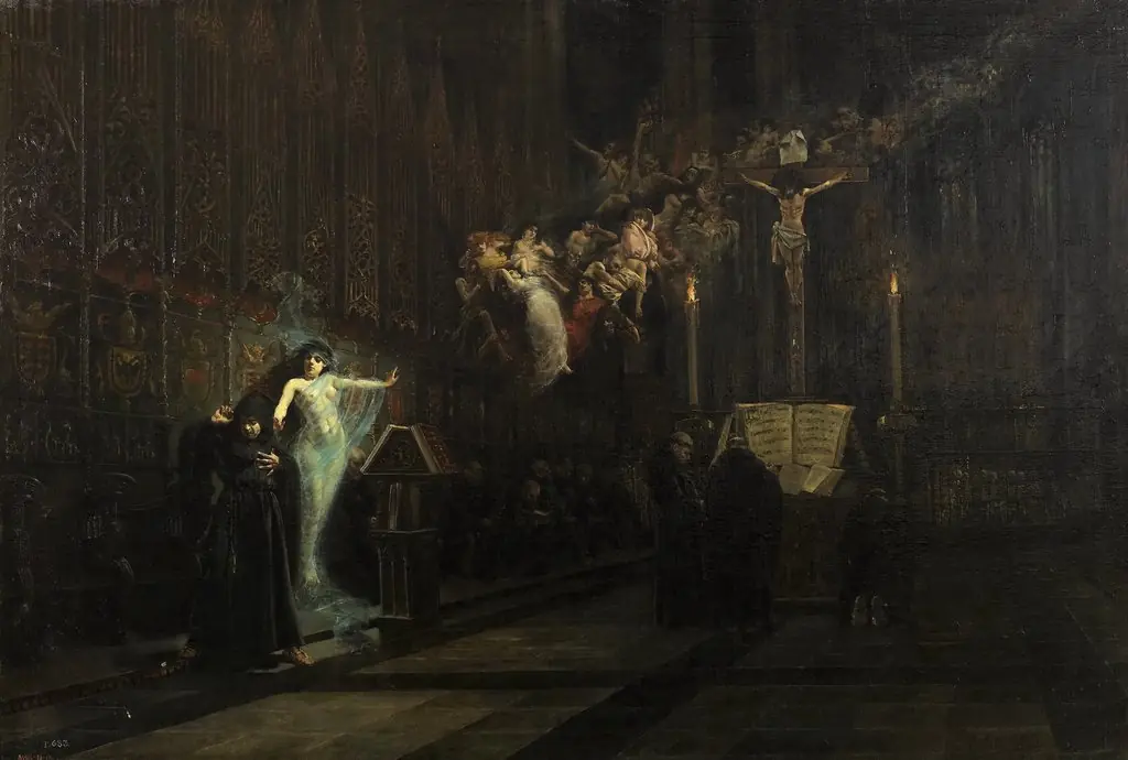 The vision of Fray Martín (Poem by Gaspar Núñez de Arce), by Vicente Nicolau Cotanda