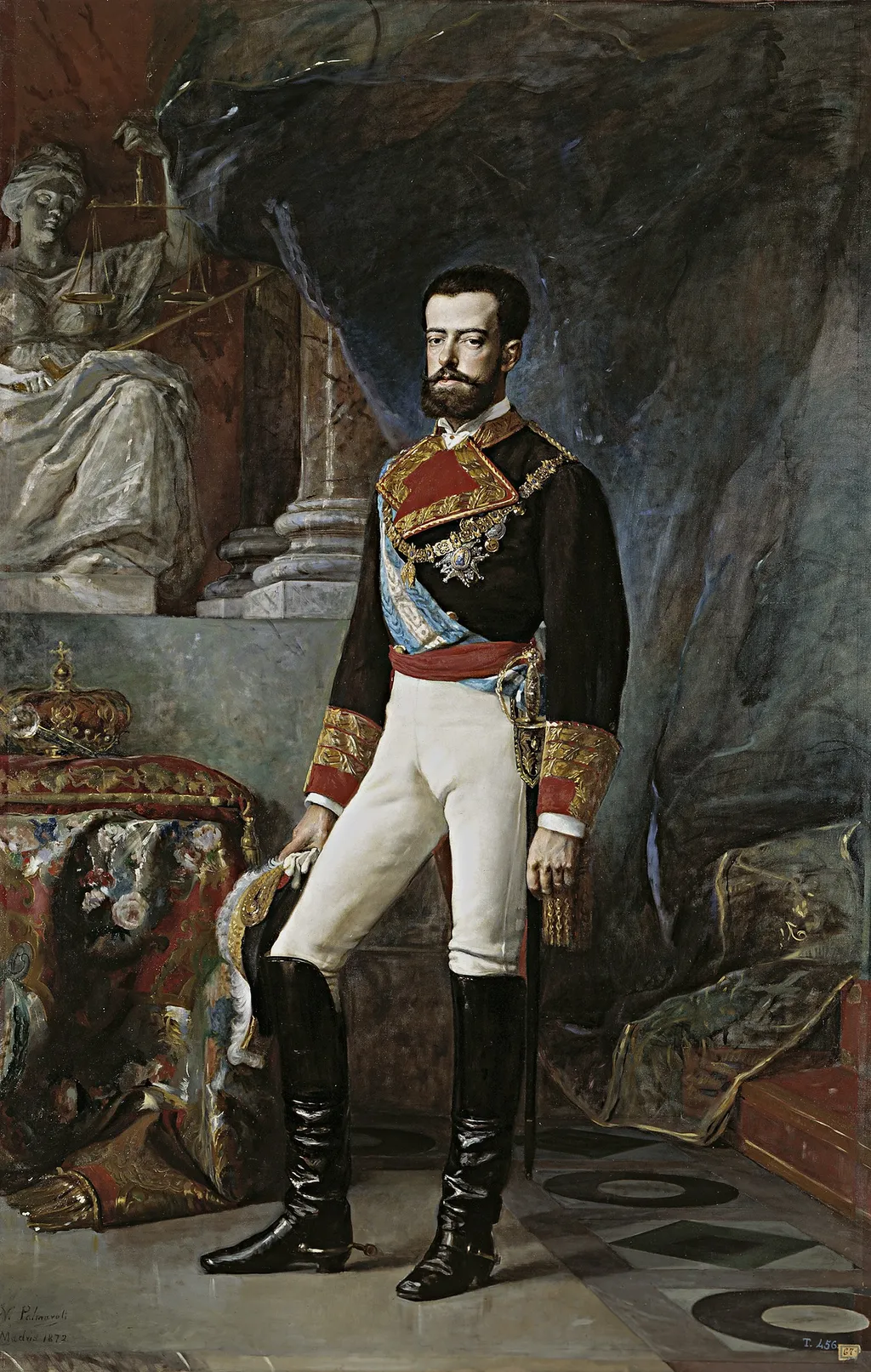 Amadeo I, by Vicente Palmaroli, oil, 1872