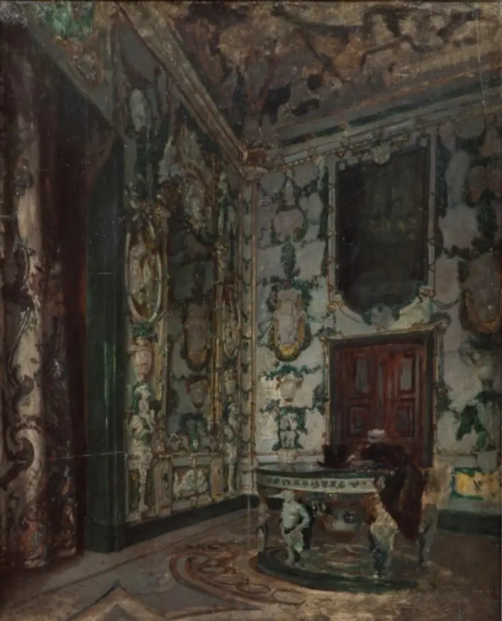 Salón de Porcelana del Palacio Real de Madrid, by Vicente Palmaroli