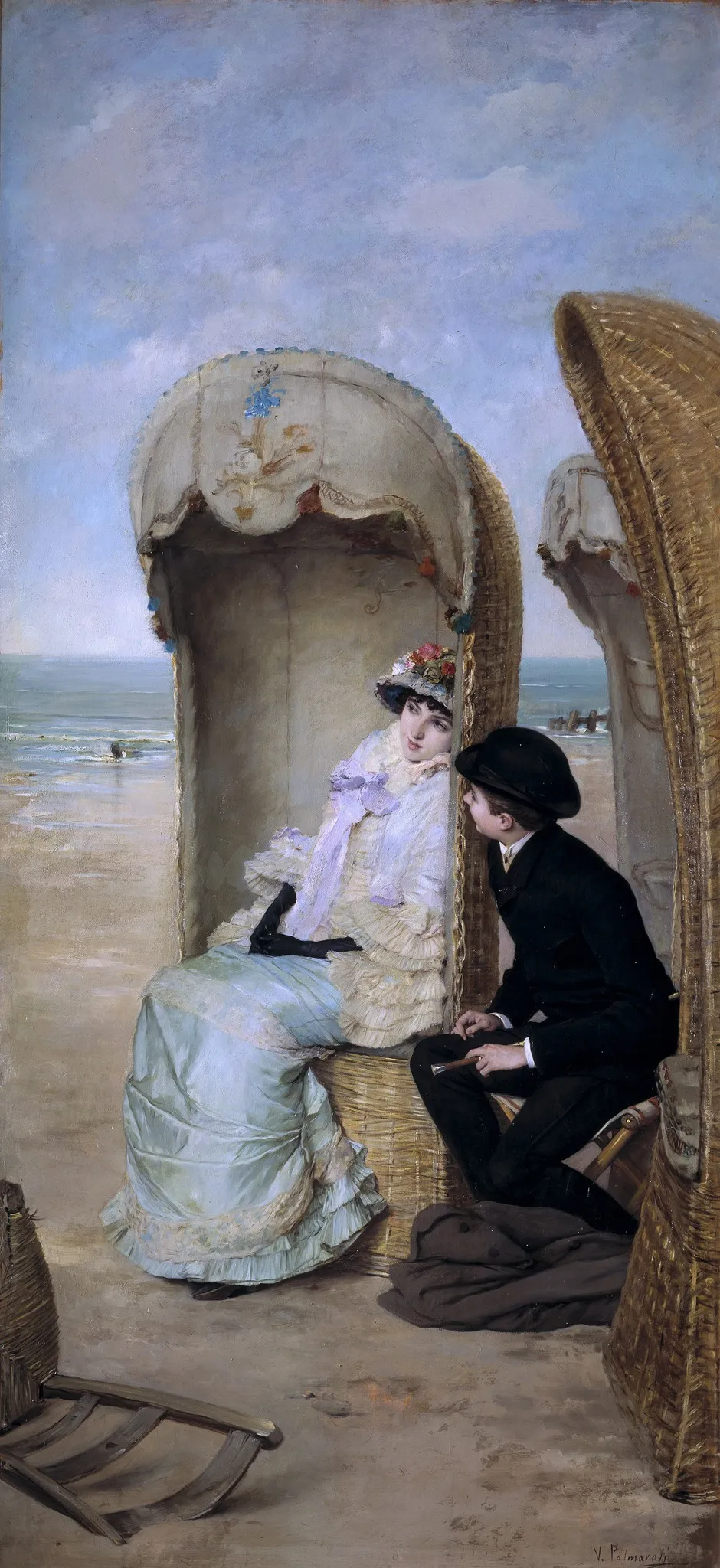 The Confession, by Vicente Palmaroli, unspecified, 1892