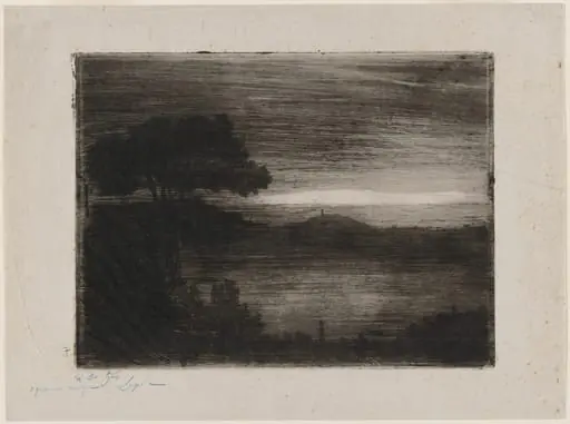 Lake Nemi, by Vicomte Ludovic Lepic