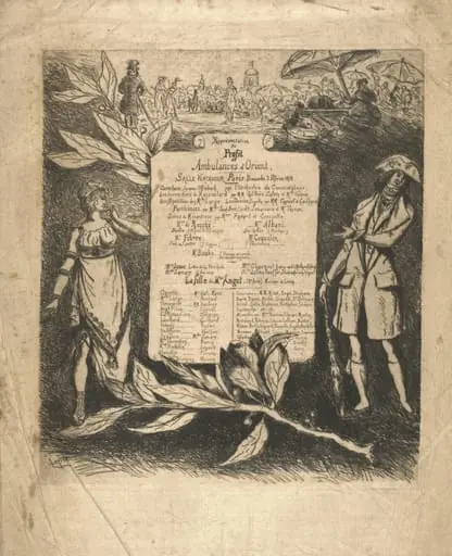 Programme de la représentation du 3 février 1878, salle Ventadour, by Vicomte Ludovic Lepic