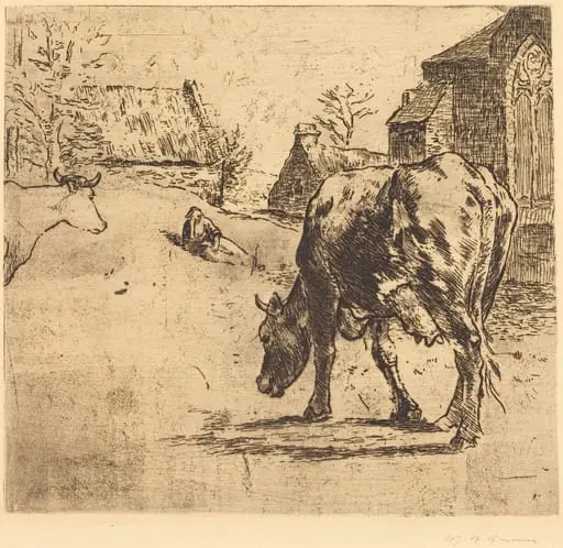 The Cow (La Vache), by Victor Alfred Paul Vignon