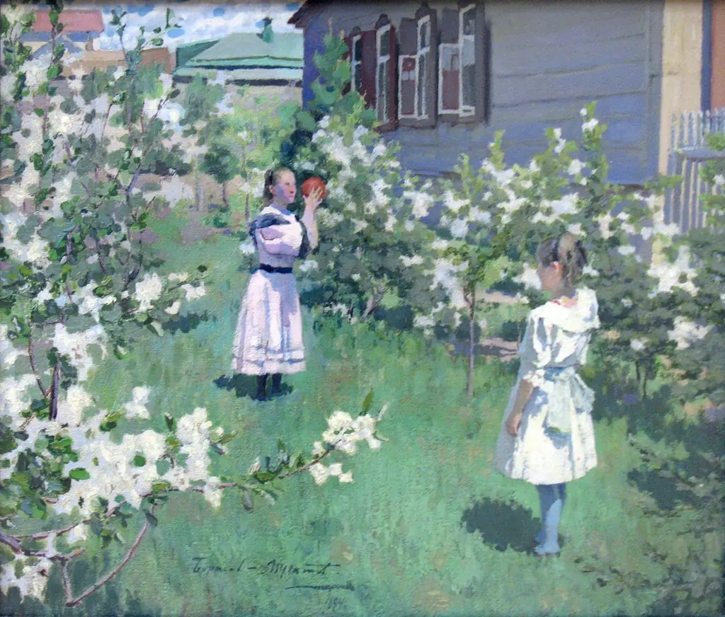 May Flowers, 1894, by Victor Borisov-Musatov