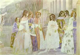 Requiem., by Victor Borisov-Musatov, 1905