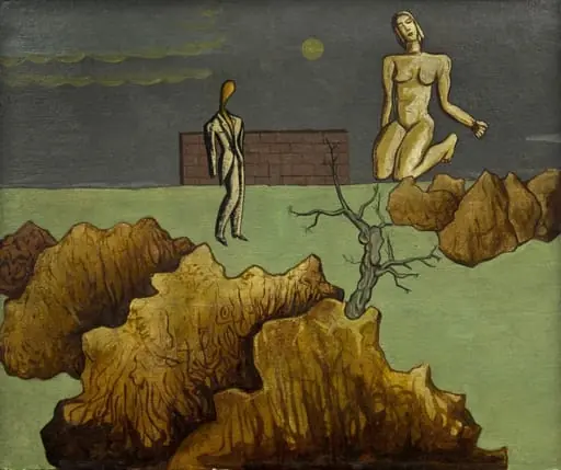 Compoziție suprarealistă cu nud, by Victor Brauner