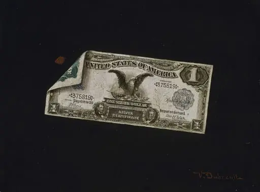 One Dollar Silver Certificate, by Victor Dubreuil