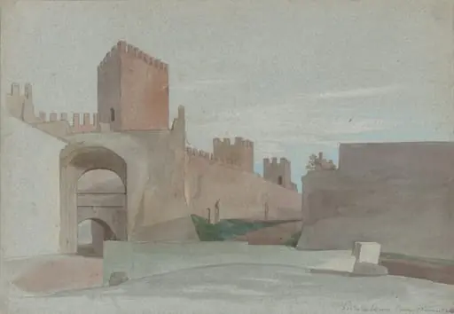 Porta San Lorenzo, Rome, by Victor-François-Eloi Biennourry