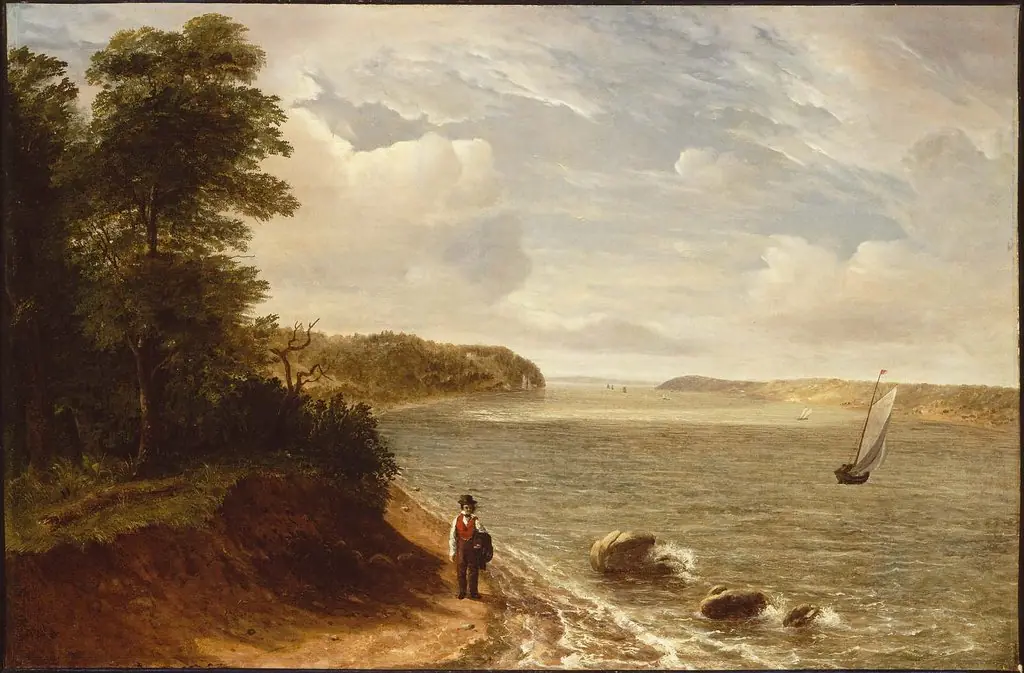 Hudson River View, by Victor Gifford Audubon