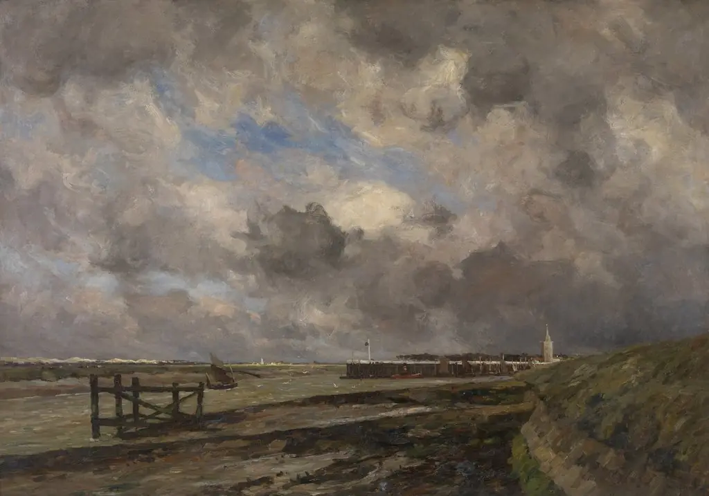 Showery Weather in Nieuwpoort, by Victor Gilsoul