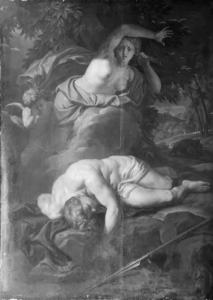 Venus Weeping over the Slain Adonis, by Victor Honoré Janssens
