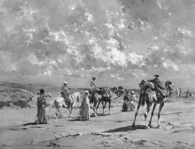 Arabs on the March — Victor Huguet