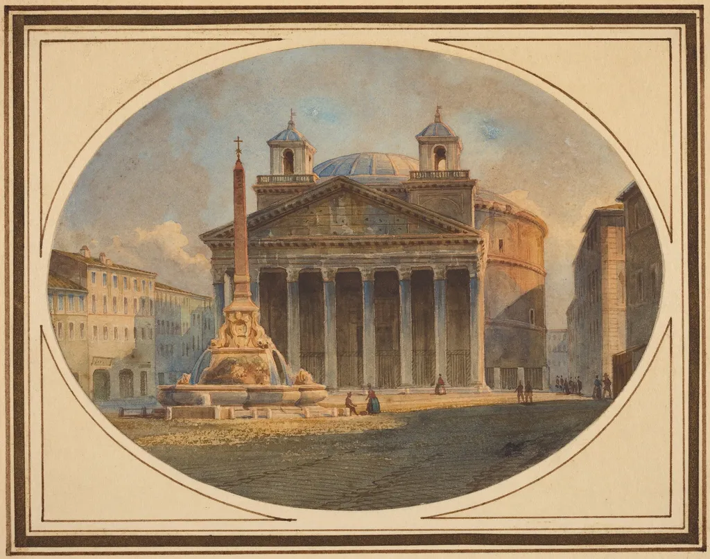 The Pantheon, by Victor Jean Nicolle, ink, 1790