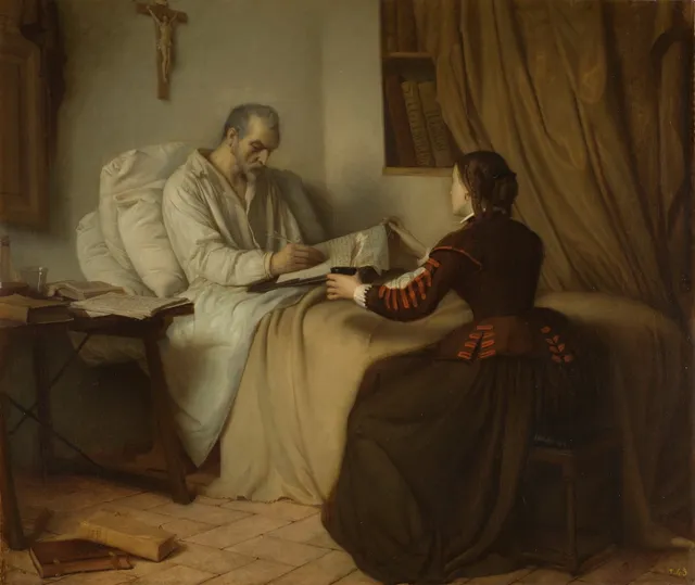 Últimos momentos de Cervantes
