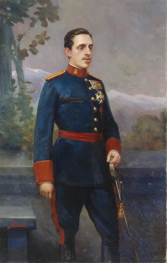 Alfonso XIII con uniforme de capitán general de Artillería, by Víctor Morelli Sánchez-Gil