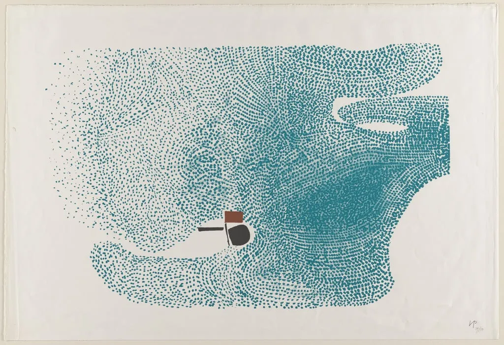 Untitled, by Victor Pasmore, ink, 1964
