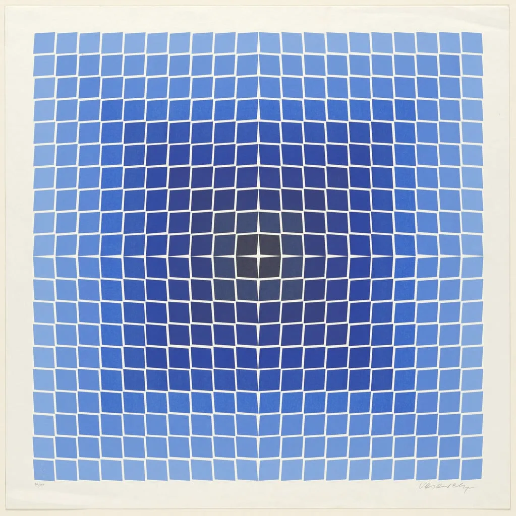 Untitled, by Victor Vasarely, ink, 1968