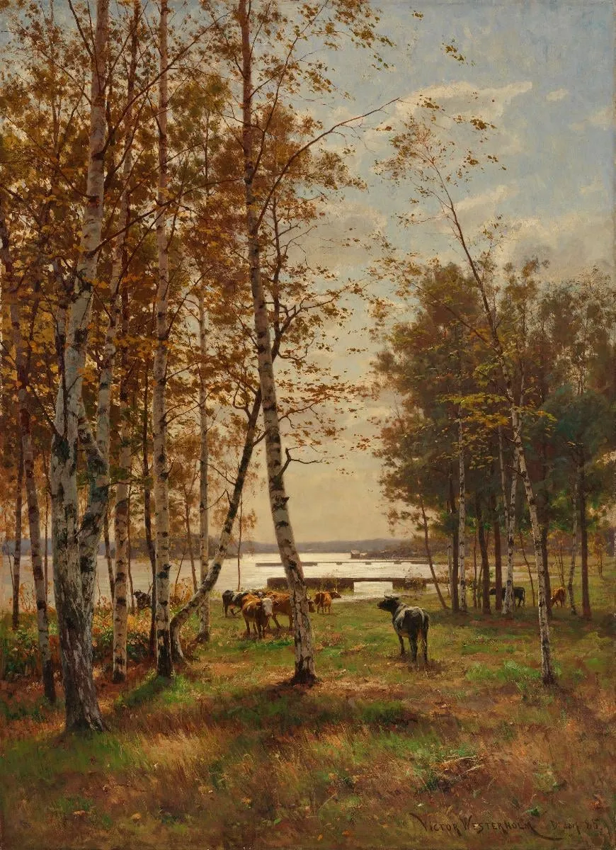 Lokakuun päivä Ahvenanmaalla, by Victor Westerholm, unspecified, 1890