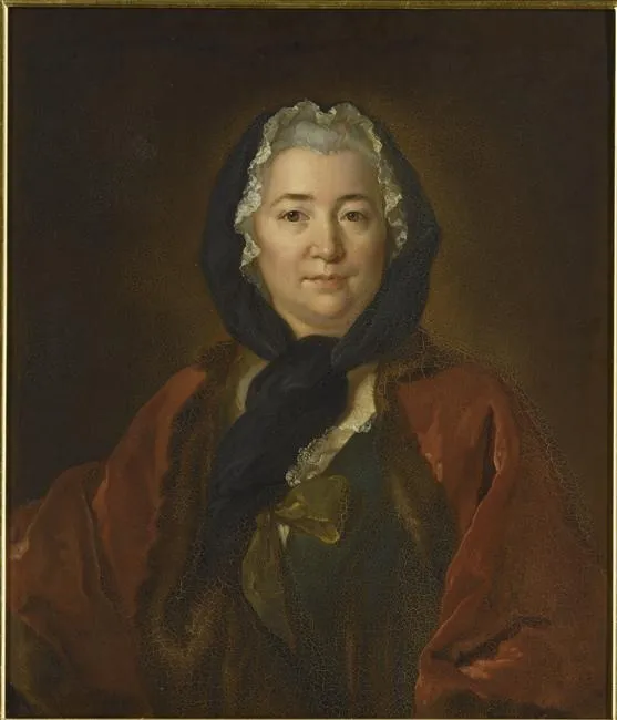 Presumed portrait of Françoise de Graffigny (1695-1758), by Victorine-Angélique-Amélie Rumilly, oil, 1836