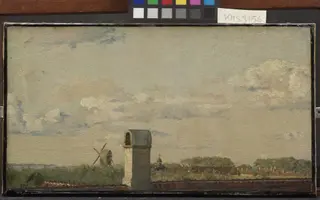 View from a Window in Toldbodvej Looking Towards the Citadel in Copenhagen