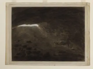 View from inside a cave