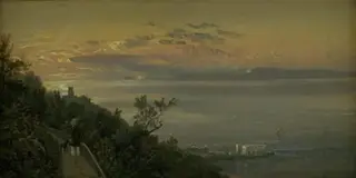 View from the Hills above Castellamare at Naples