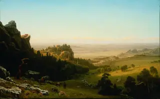 View from the Wind River Mountains, Wyoming, by Albert Bierstadt