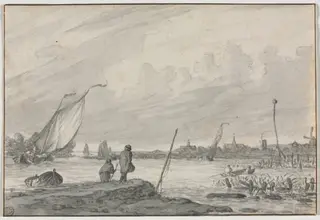 View of Alkmaar with Boats