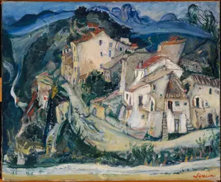 View of Cagnes, by Chaïm Soutine