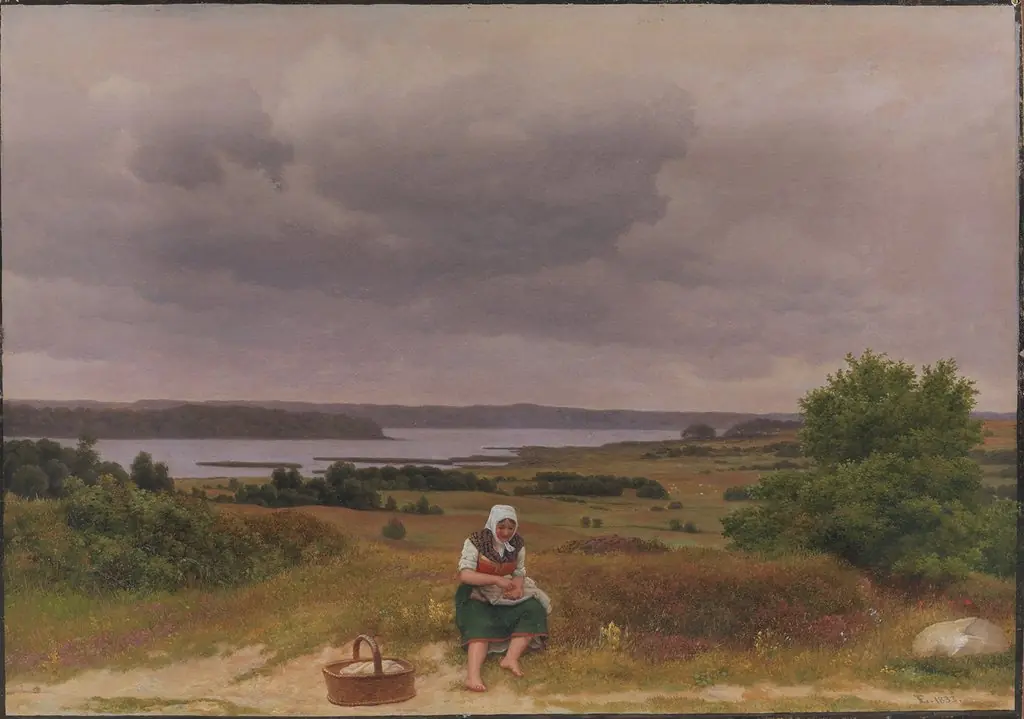 View of Lake Fure near Rudersdal, North Sealand.