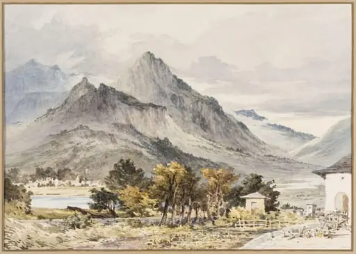 View of Naters from Brieg Switzerland