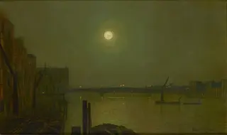 View of Southwark Bridge at Night, by John Atkinson Grimshaw