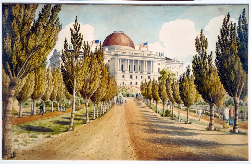 View of the Capitol, unspecified, 1824