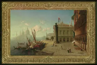 View of the Ducal Palace and Grand Canal and Church of Sta Maria della Salute, Venice, by George Loring Brown