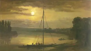 View of the Elbe near the Brühlsche Terrasse, by Johan Christian Dahl