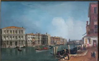 View of the Grand Canal near Cà Pesaro