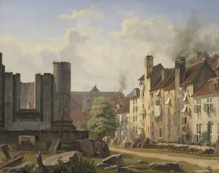 View of the Marble Square with the Ruins of the Uncompleted Frederik's Church