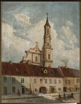 View of the Orthodox Church of St. Nicholas in Vilnius