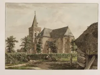 View of the Oude Kerk at Ede in Gelderland
