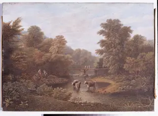 View taken form Pwllypant house, by Thomas Waters