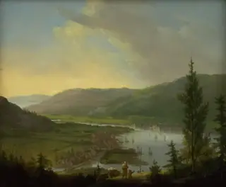 View towards Drammen, Norway