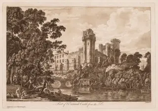 Views of Warwick Castle:  Part of Warwick Castle from the South East