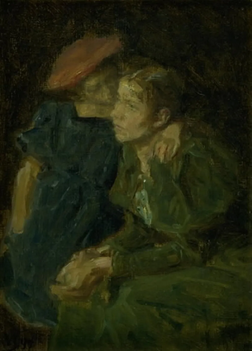 Nanna og hendes moder, by Viggo Johansen, oil, 1899